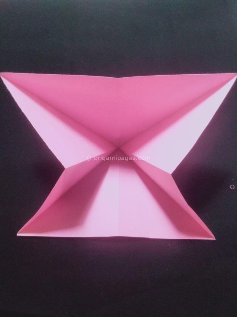 origami whipped cream step: 4a