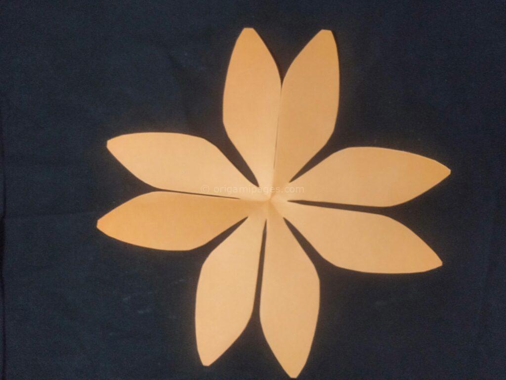 Halloween origami pumpkins step: 6a