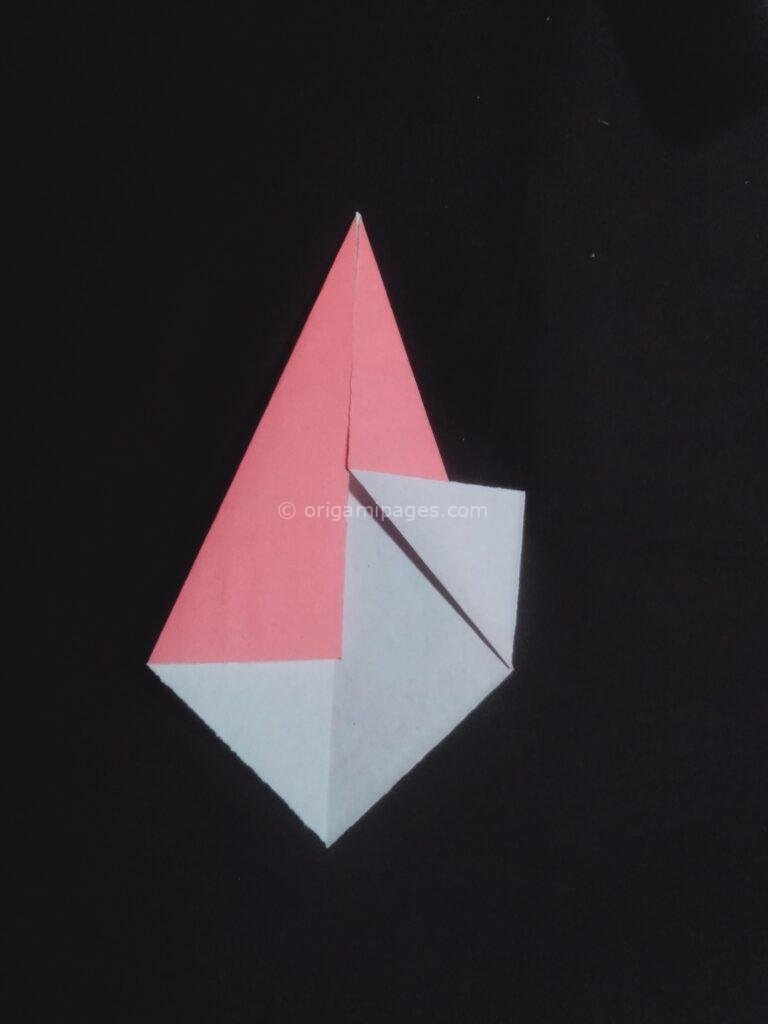 origami ice cream cone step: 4a