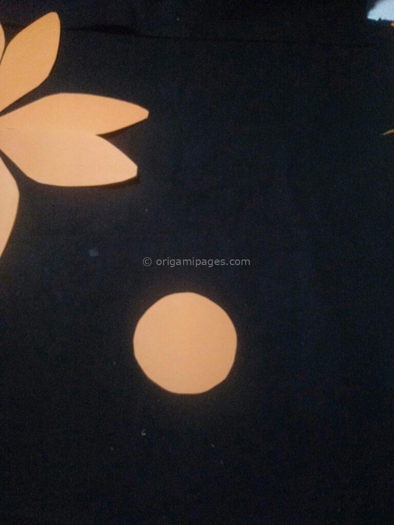 Halloween origami pumpkins step: 7b