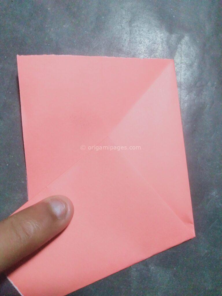 Origami cherry blossom step: 5