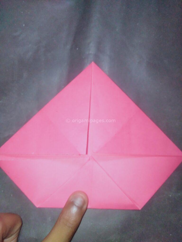 origami lotus step: 5a