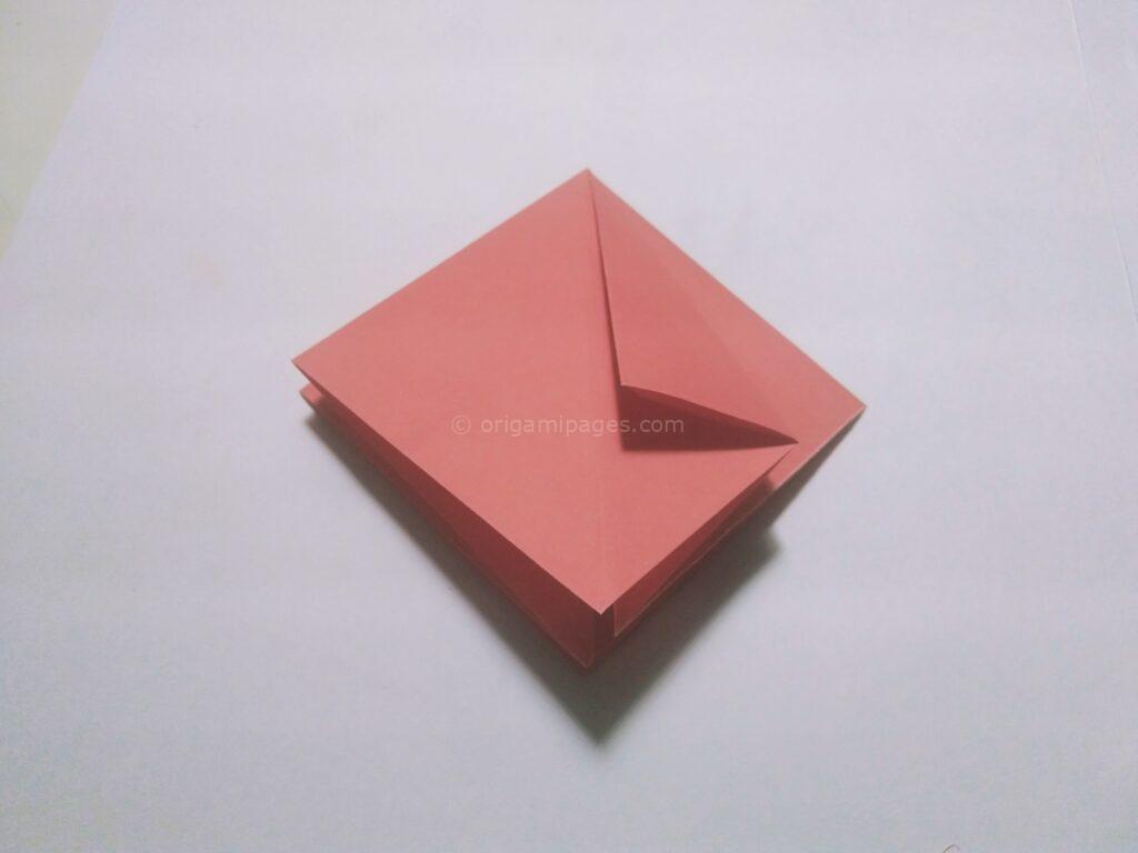 Origami strawberry step: 4a