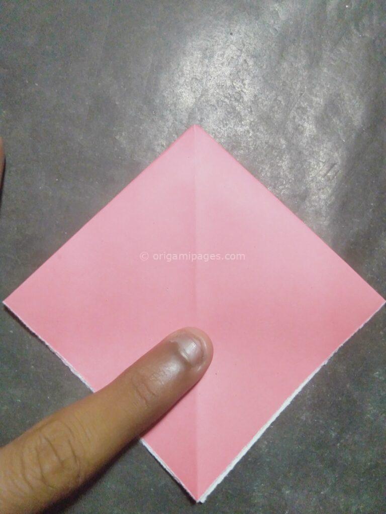 Origami harebell step: 5b