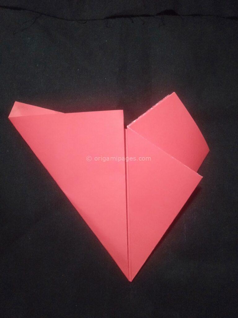 3D Origami Apple & Leaf step: 5