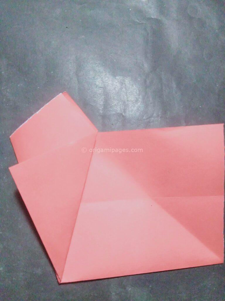 Origami cherry blossom step: 6