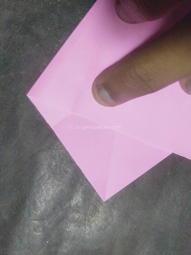 origami peach blossom step: 7a