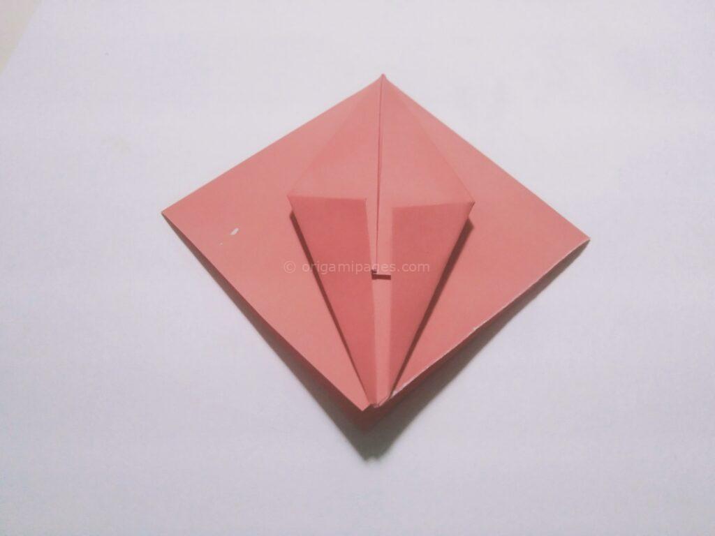 Origami strawberry step: 4d