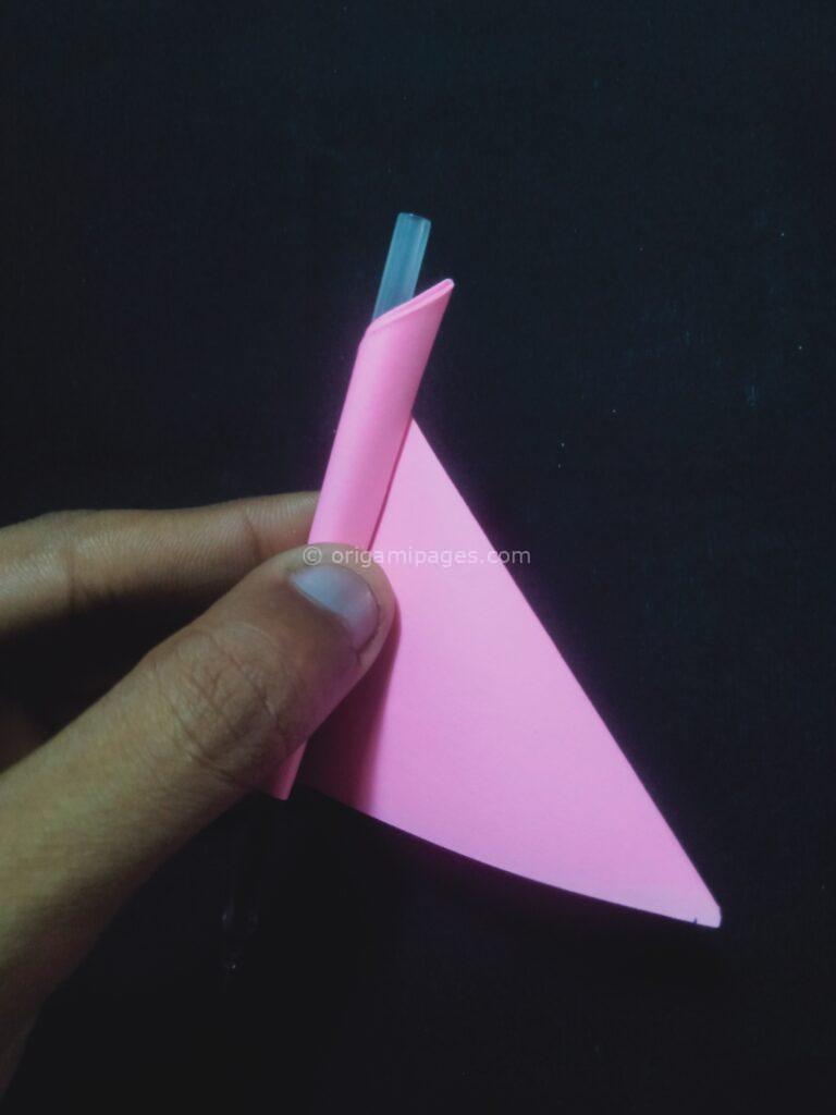 origami whipped cream step: 6b