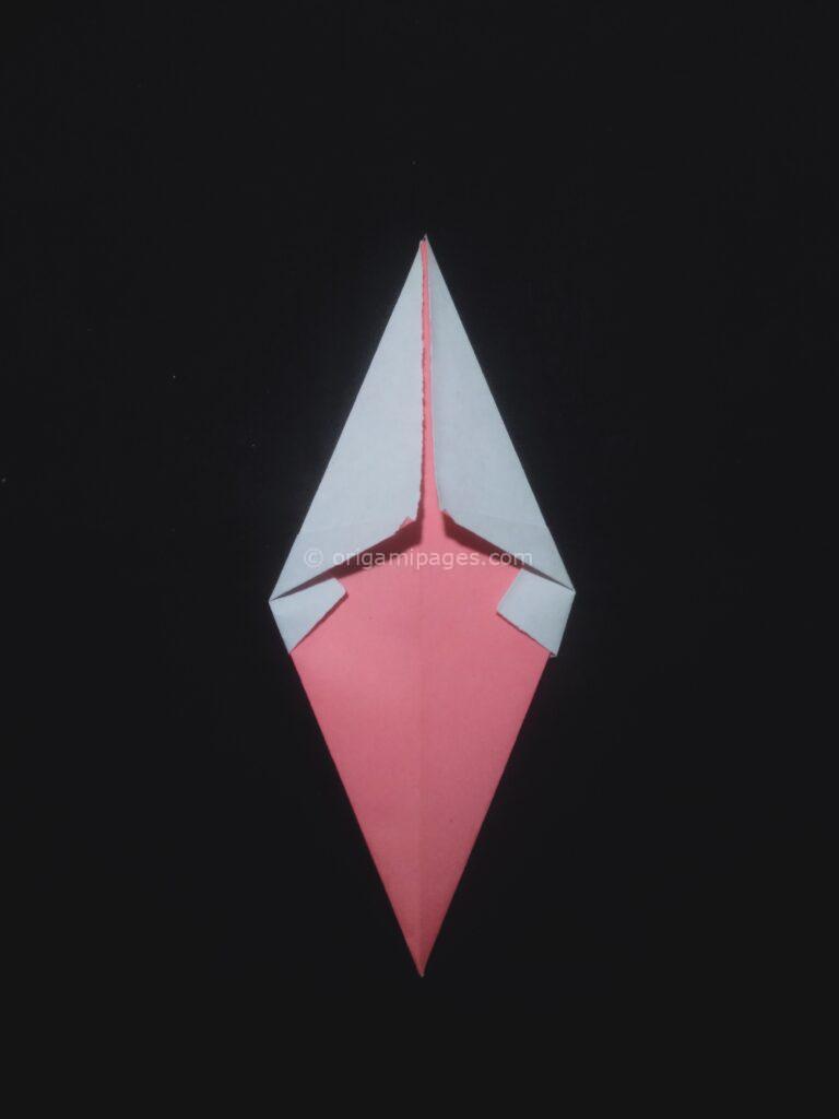 origami ice cream cone step: 6b