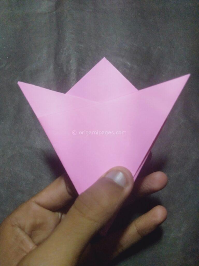origami peach blossom step: 8