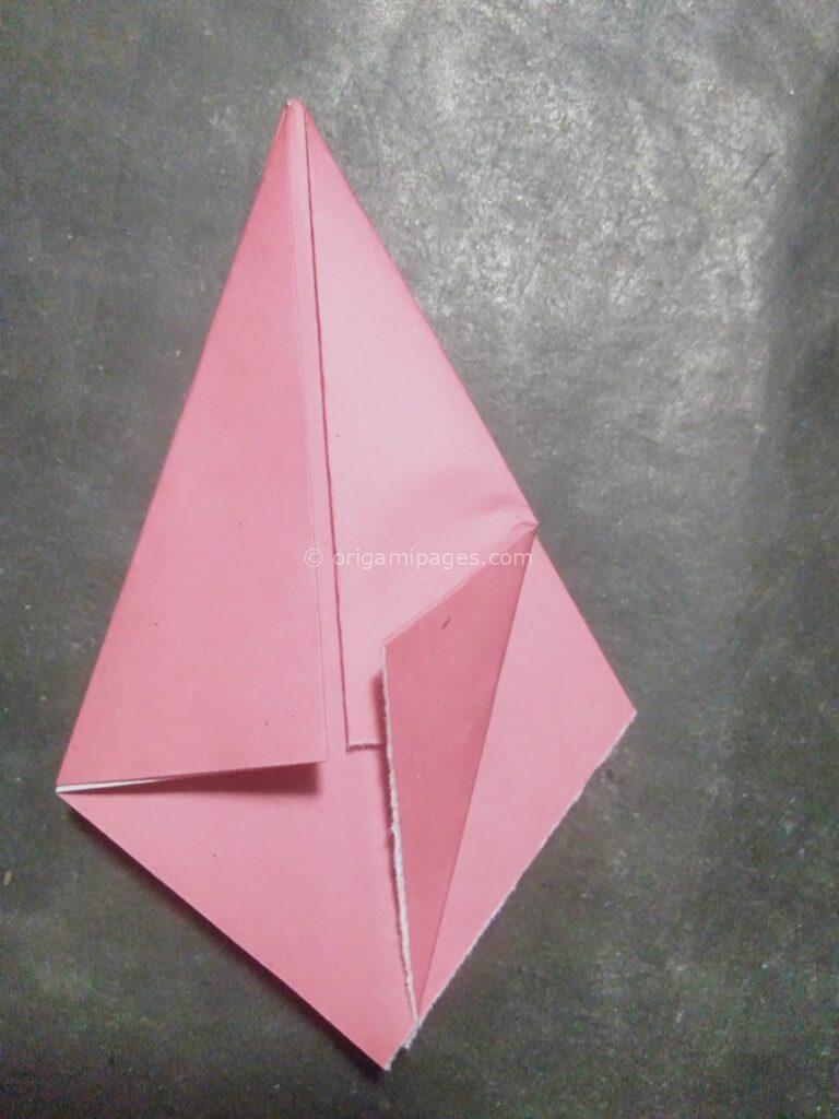 Origami harebell step: 7a