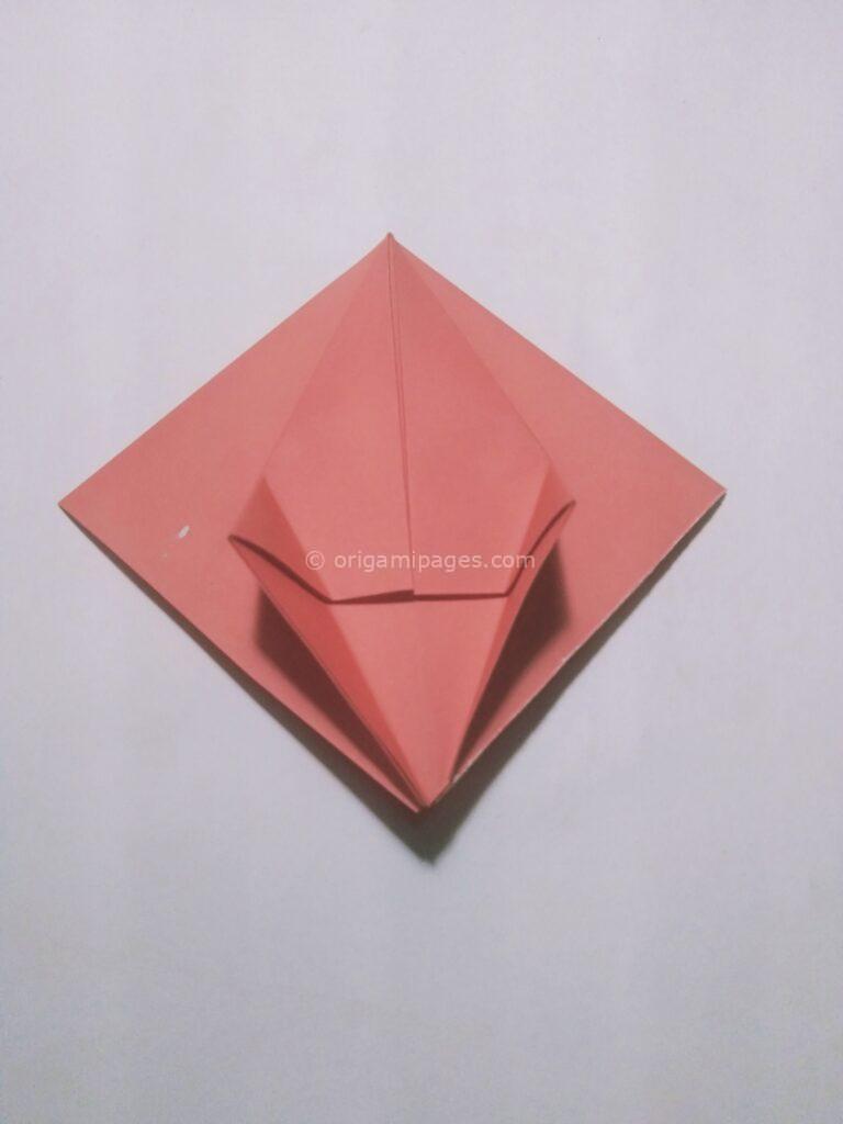 Origami strawberry step: 5a