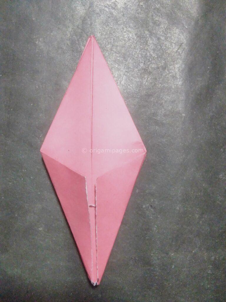 Origami harebell step: 7b