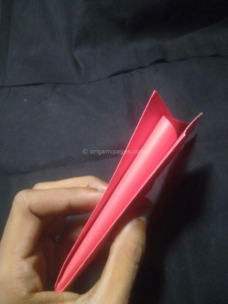 3D Origami Apple & Leaf step: 6a