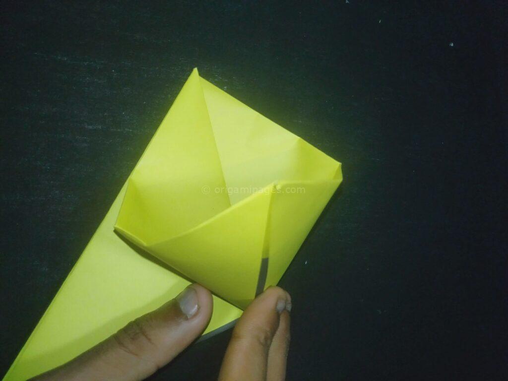 origami sunflower step: 7a