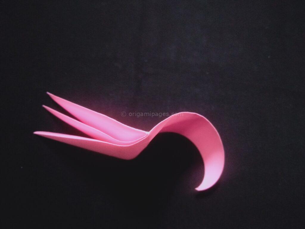 origami whipped cream step: 7b