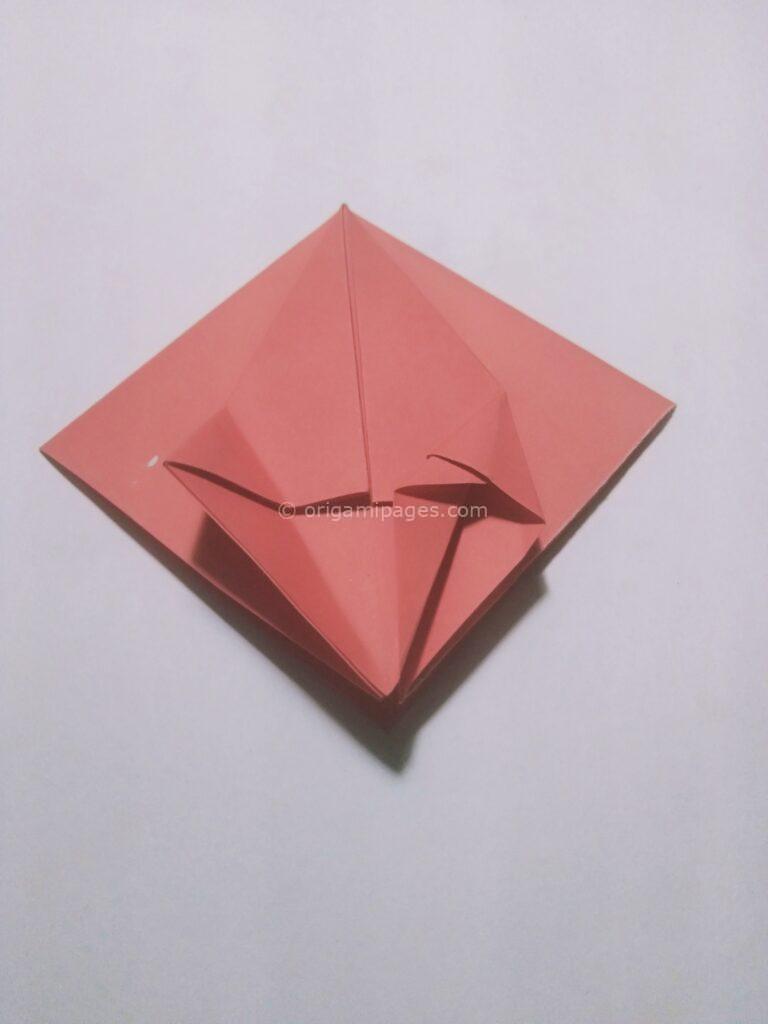 Origami strawberry step: 5c