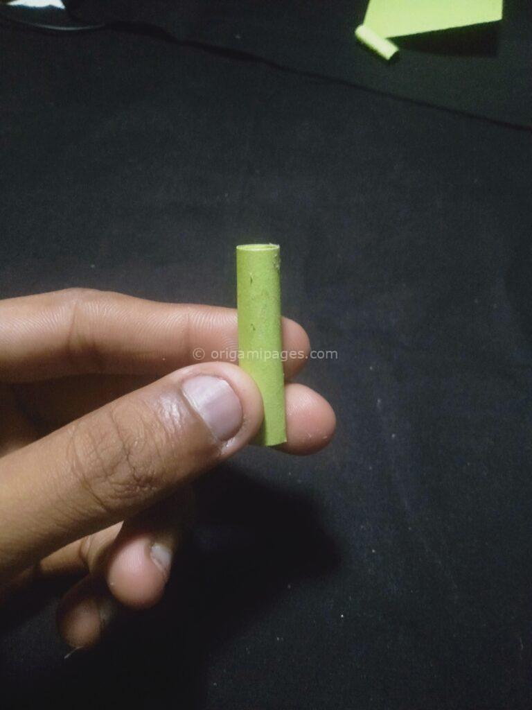 Halloween origami pumpkins step: 9b