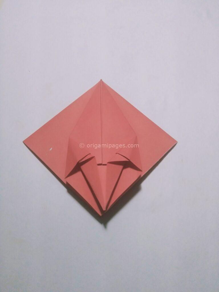 Origami strawberry step: 5d