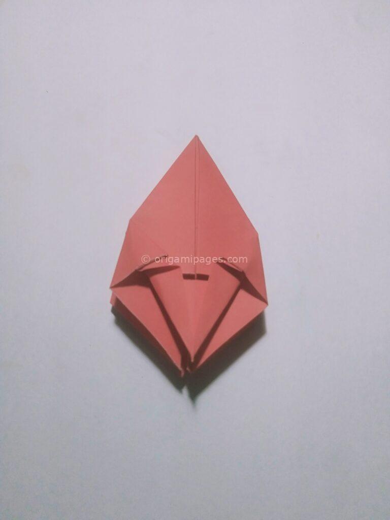 Origami strawberry step: 5e