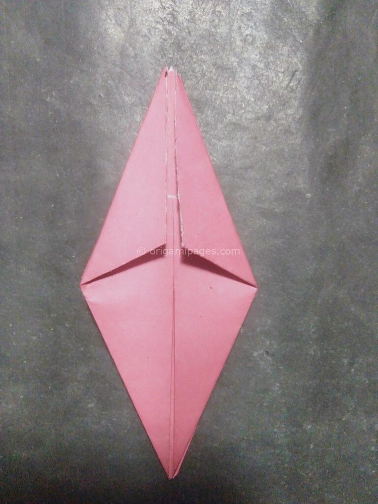 Origami harebell step: 8