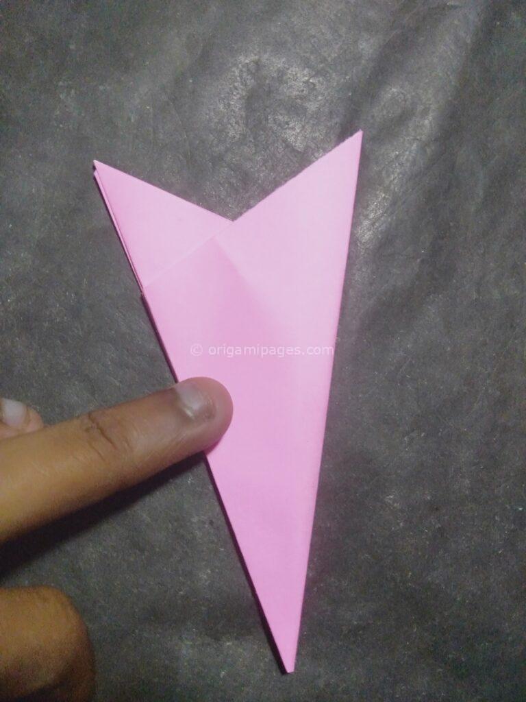 origami peach blossom step: 9