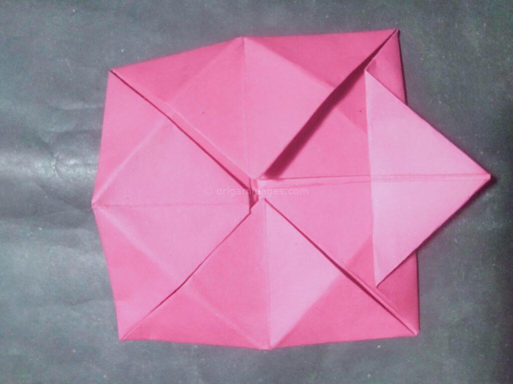origami lotus step: 7c