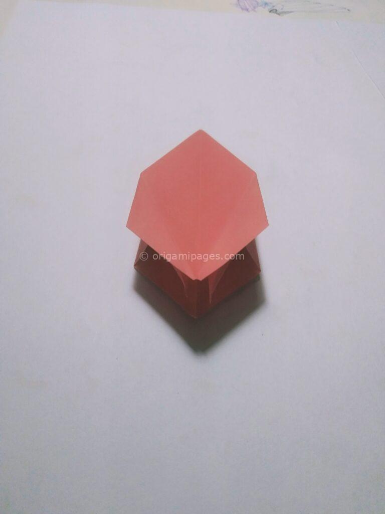 Origami strawberry step: 5f