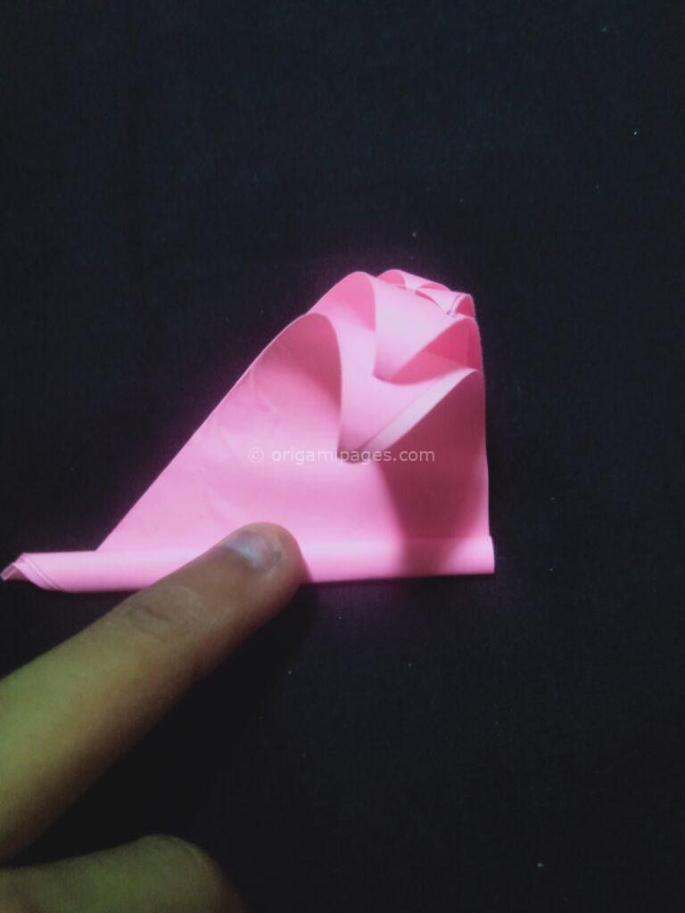 origami whipped cream step: 9