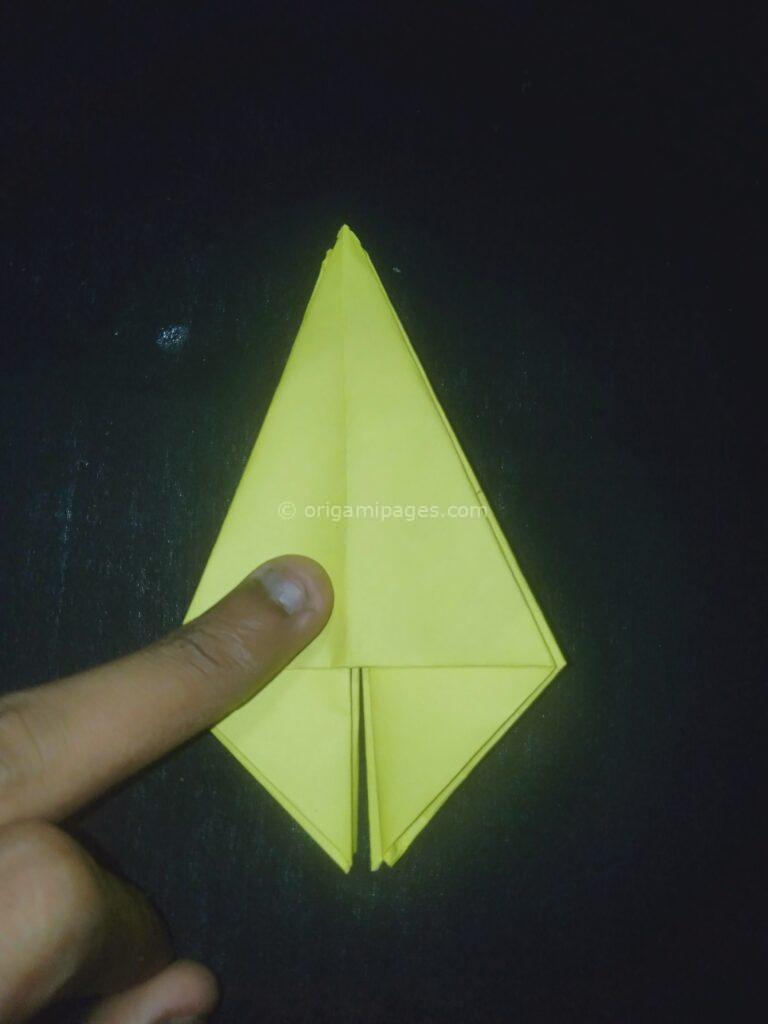 origami sunflower step: 8b