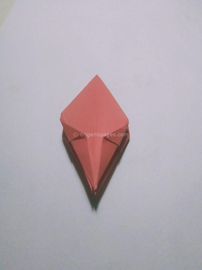 Origami strawberry step: 5h