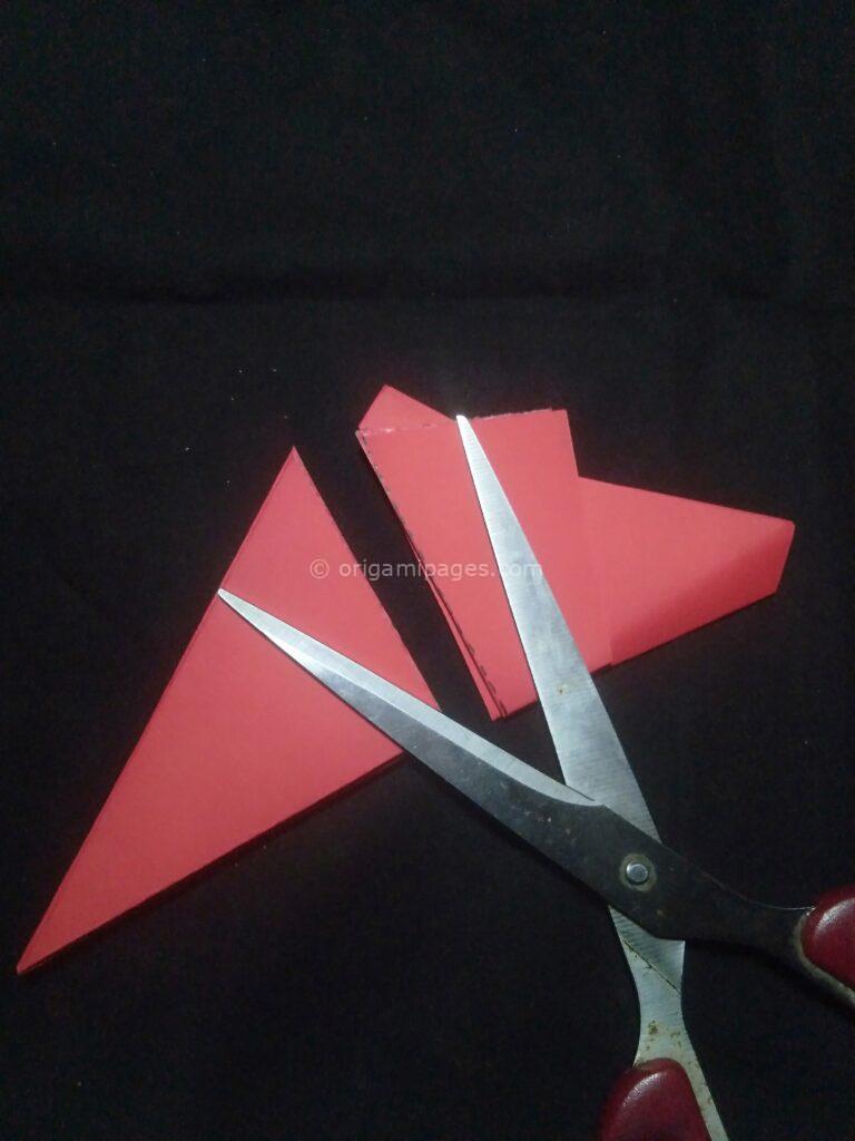 3D Origami Apple & Leaf step: 7b