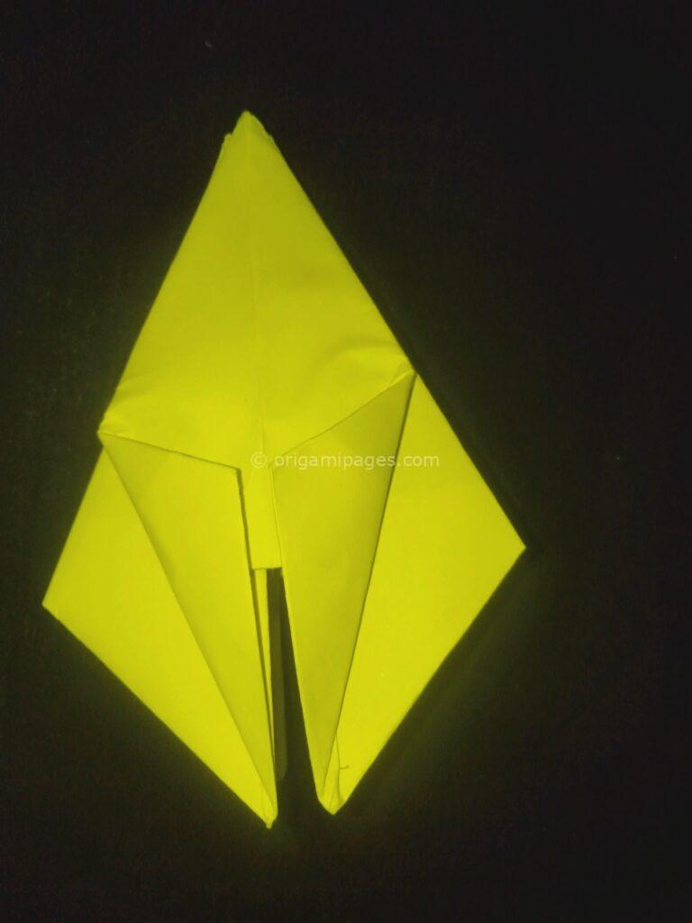 origami sunflower step: 9