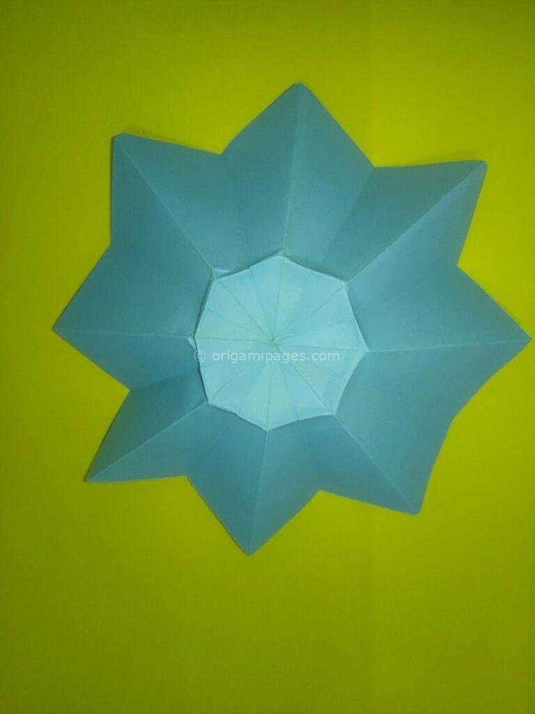 Origami daisy step: 6b