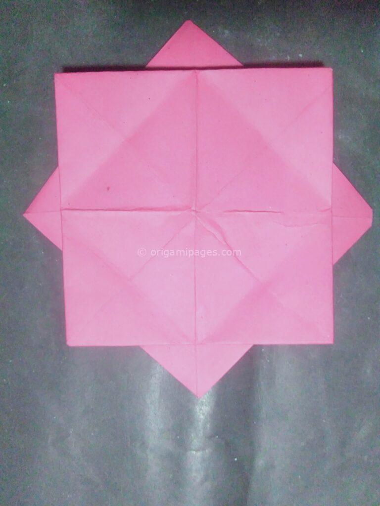 origami lotus step: 8a