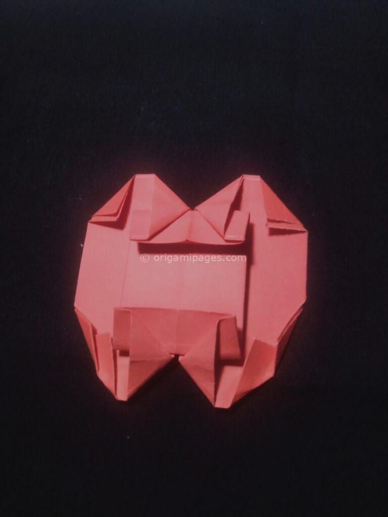 origami apple step: 9a