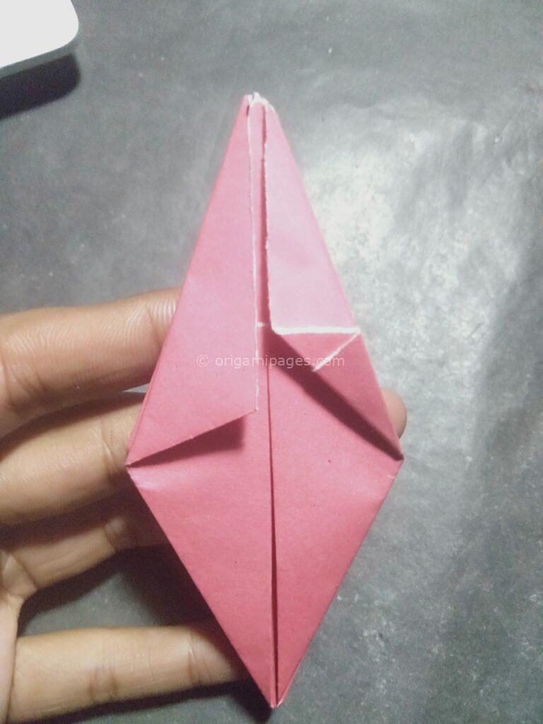 Origami harebell step: 9a