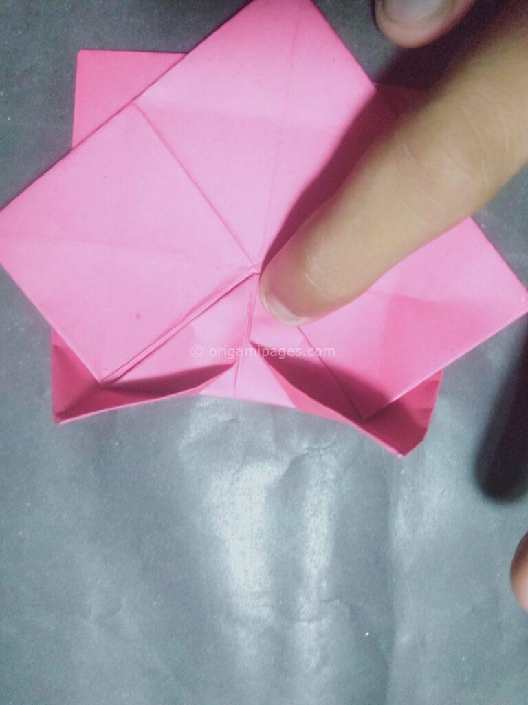 origami lotus step: 8b