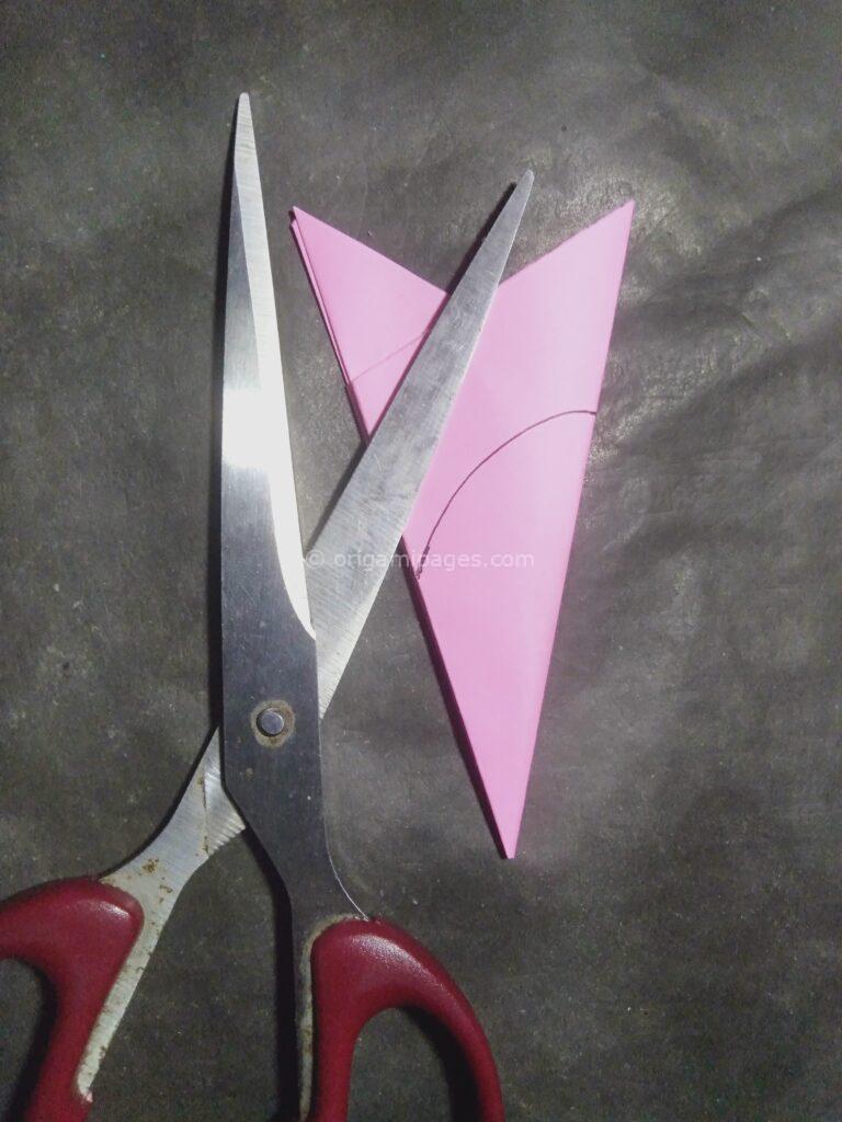 origami peach blossom step: 10b