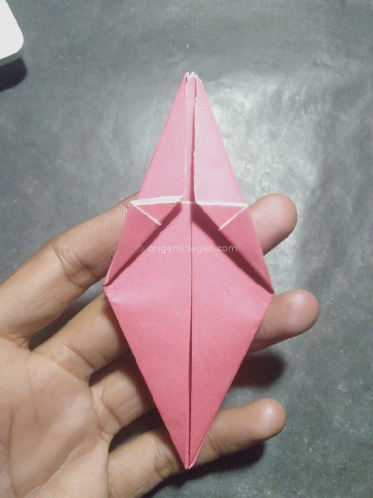 Origami harebell step: 9b