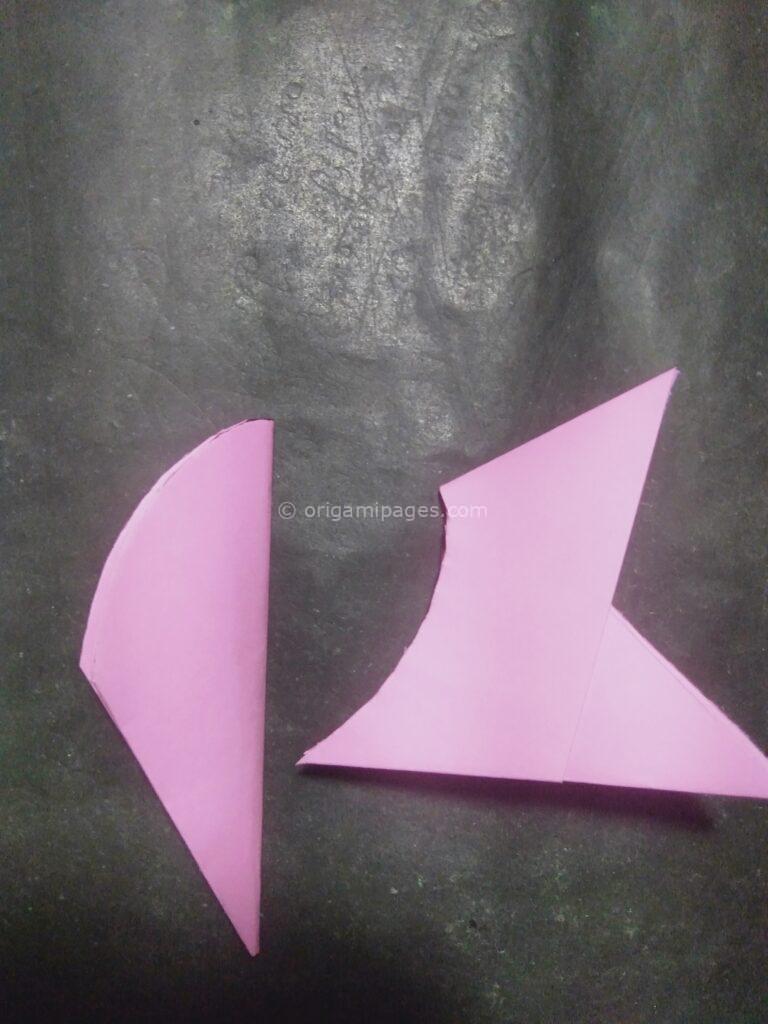 origami peach blossom step: 10c