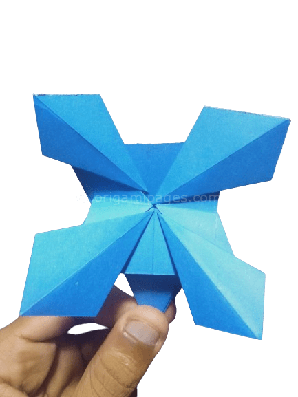 origami cornflower