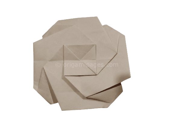 Poppy flower origami