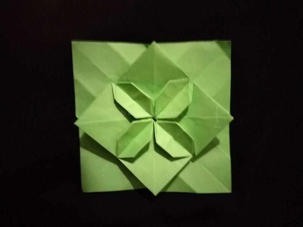 Origami Hydrangea step: 10b