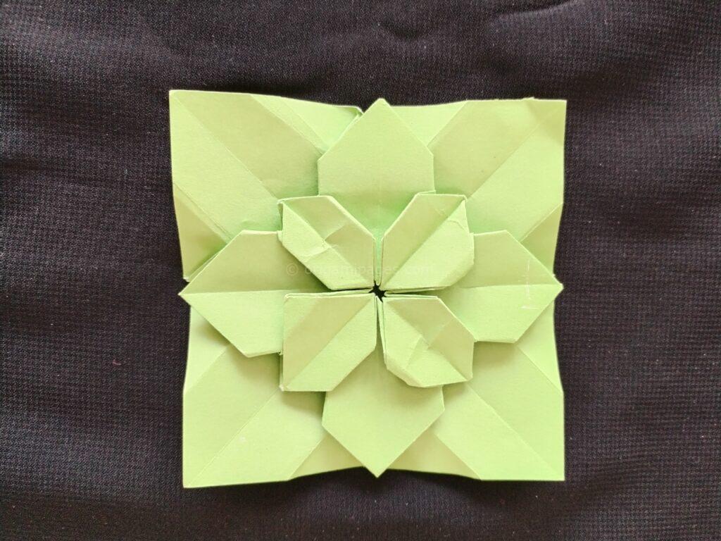 Origami Hydrangea step: 10d
