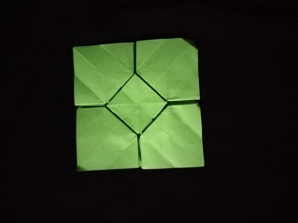 Origami Hydrangea step: 11a