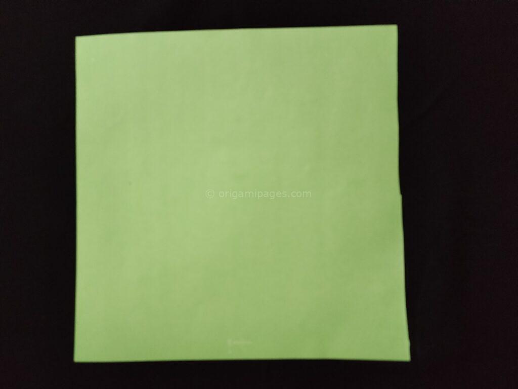 Origami Hydrangea step 1a