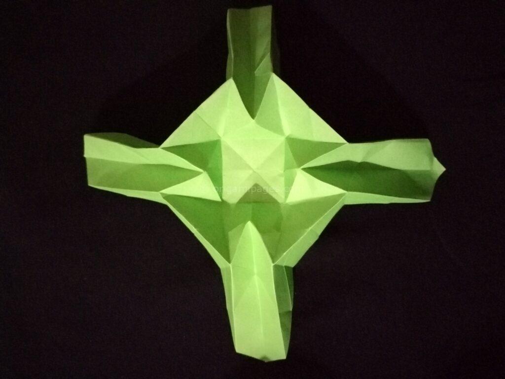 Origami Hydrangea step: 8b