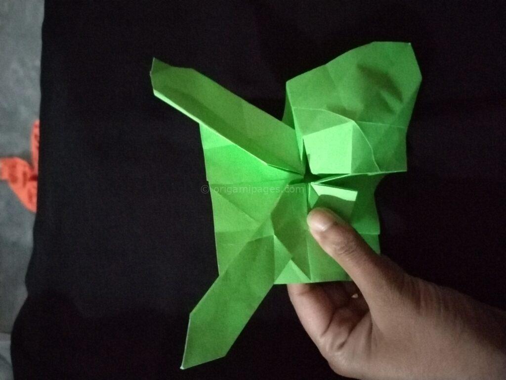 Origami Hydrangea step: 9a